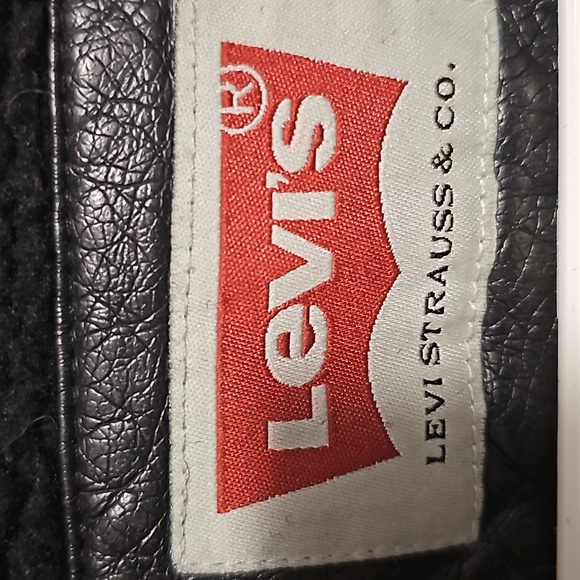 Levi's Leather Bomber Jacket - Size S - Black - Picture 4 of 4